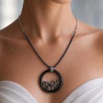 A unique and exclusive luxury jewelry piece inspired by artistic design and refined elegan